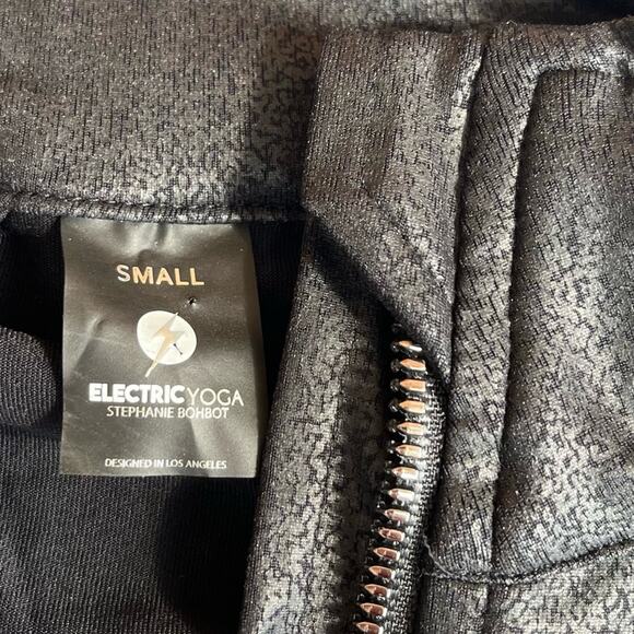 Electric Yoga Full Zip Jacket in Black Metallic - Picture 6 of 7